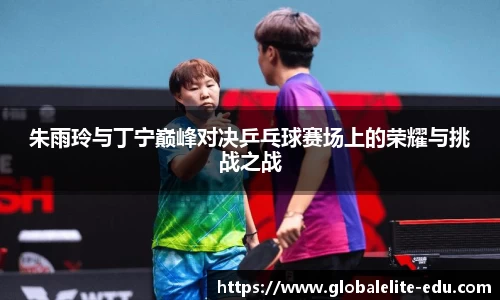 朱雨玲与丁宁巅峰对决乒乓球赛场上的荣耀与挑战之战