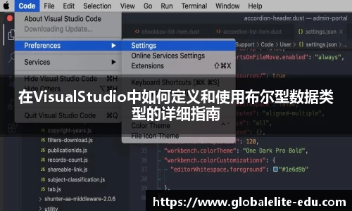 在VisualStudio中如何定义和使用布尔型数据类型的详细指南